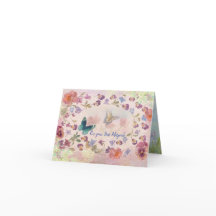 Illustrierte Schmetterlingskarte und botanische Ka