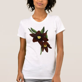Illustrierte Schokolade Lily Blume T-Shirt