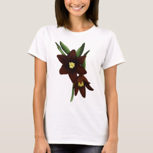 Illustrierte Schokolade Lily Blume T-Shirt