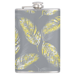 Illustrierte Tukane: tropisches Marmorieren Flachmann