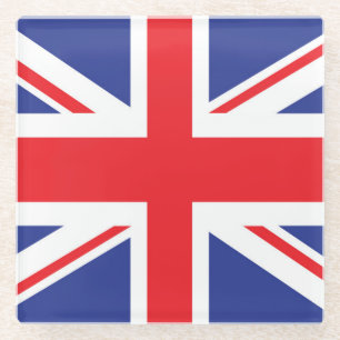 Illustrierte Version der britischen Flagge Glasuntersetzer