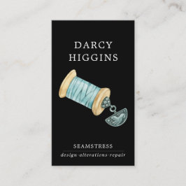 Illustrierte Wasserfarbe Seamstress Schneider Schw Visitenkarte