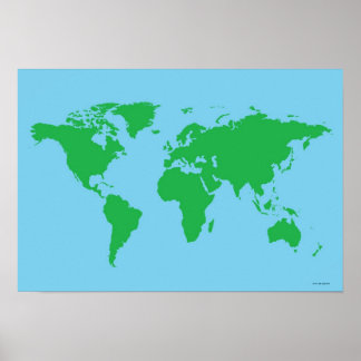 Illustrierte Weltkarte 3 Poster