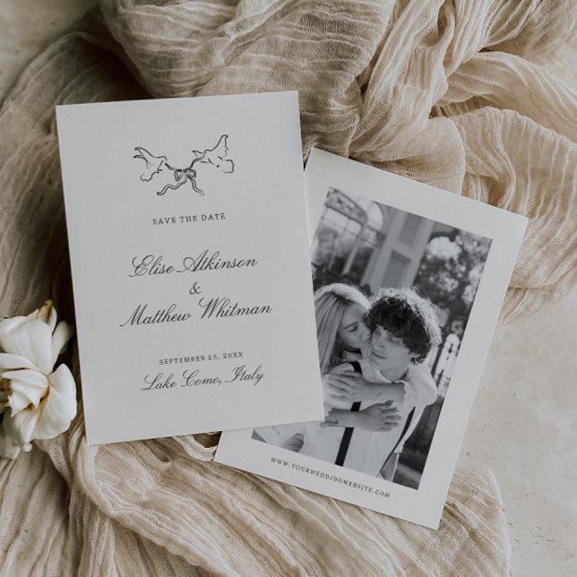 Illustrierte Whimsikeits-Hochzeit Save The Date (Von Creator hochgeladen)