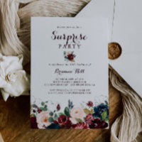 Illustrierter Fall Blumenüberraschen Party