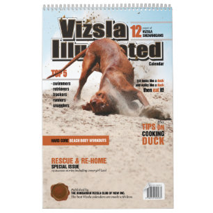 Illustrierter Kalender von Vizsla