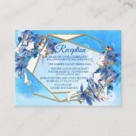 Illustrierter Moonflower-Empfang Begleitkarte