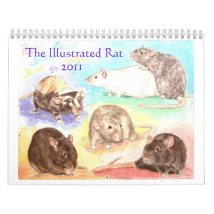 Illustrierter Ratten-Porträt-Kalender 2011 Kalender