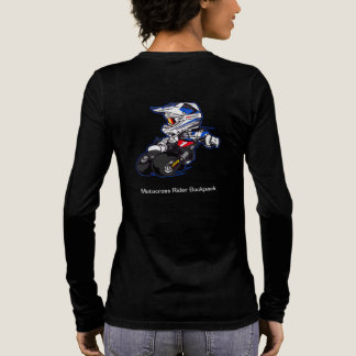 Illustrierter Rucksack für Motocross Rider Tri-Blend Shirt