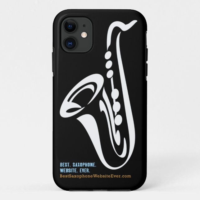 Illustrierter Saxophone iPhone Fall Case-Mate iPhone Hülle (Rückseite)
