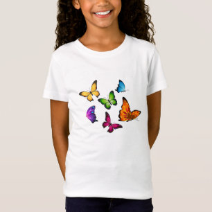 Illustrierter Schmetterlings-Schmetterling T-Shirt