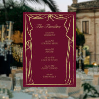 Illustrierter Vorhang für Hochzeiten