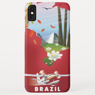 Illustriertes Brasilien-Reiseposter. Case-Mate iPhone Hülle