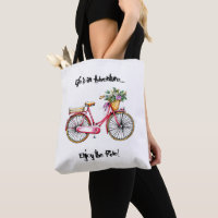 Illustriertes Fahrrad mit Blumenkorb