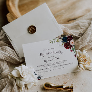 Illustriertes horizontales Brautparty Einladung