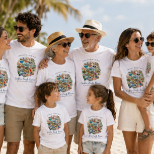 Illustriertes karibisches Familientreffen-T-Shirt T-Shirt
