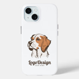 Illustriertes Logo eines Hundekopfes im Profil Case-Mate iPhone Hülle