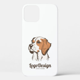 Illustriertes Logo eines Hundekopfes im Profil Case-Mate iPhone Hülle