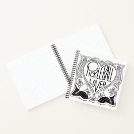 Illustriertes Pickleball Lover Notebook Notizbuch