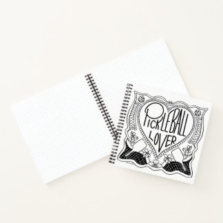 Illustriertes Pickleball Lover Notebook Notizbuch