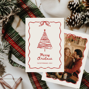 Illustriertes Rotes Foto Weihnachten