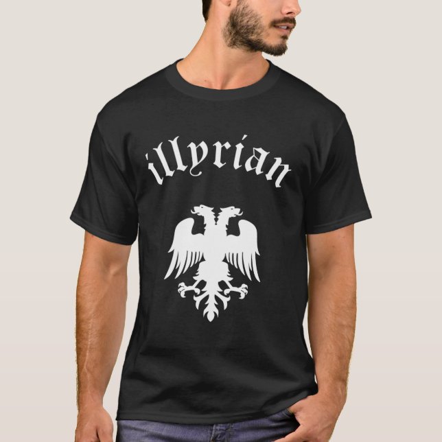 Illyrians Albanischer Adler T-Shirt (Vorderseite)