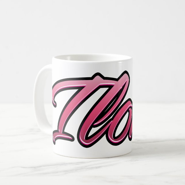 Ilona faded pink Tasse Teetasse Kaffeetasse (Vorderseite Links)