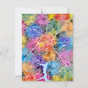 Ilorin Nigeria City Map Postkarte