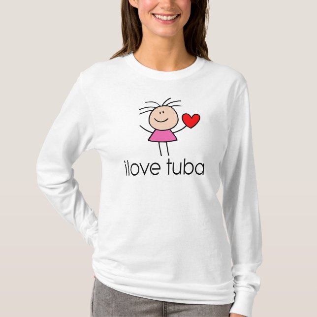 iLove Tuba-Geschenk T-Shirt (Vorderseite)