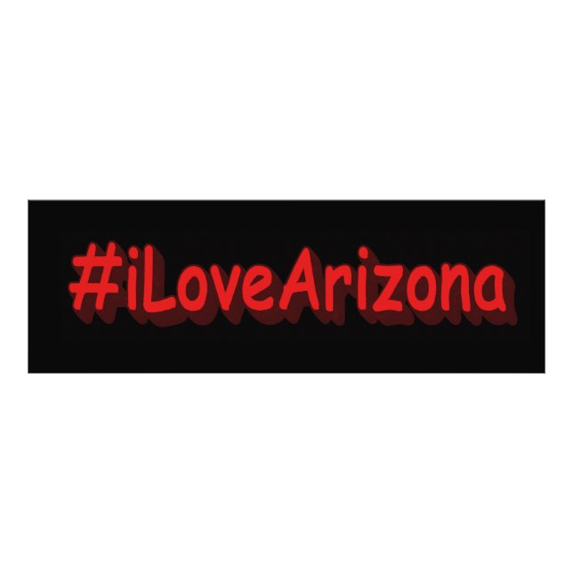 "#iLoveArizona " Niedliches Design. Jetzt kaufen Fotodruck (Vorne)