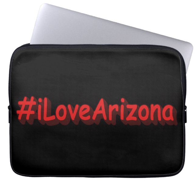 "#iLoveArizona " Niedliches Design. Jetzt kaufen Laptopschutzhülle (Vorderseite)