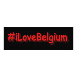 "#iLoveBelgium" Niedliches Design. Jetzt kaufen Fotodruck