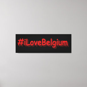 "#iLoveBelgium" Niedliches Design. Jetzt kaufen Leinwanddruck