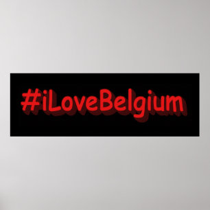 "#iLoveBelgium" Süßes Design. Jetzt kaufen Poster