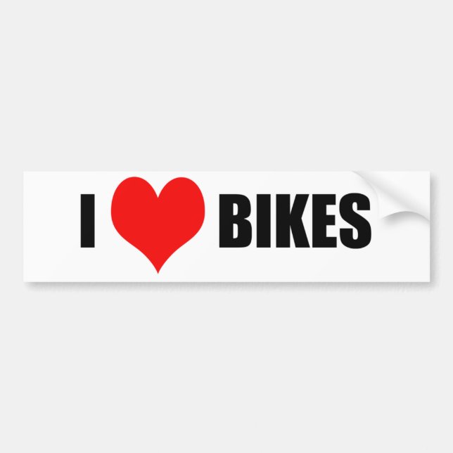 Ilovebikes Autoaufkleber (Vorne)