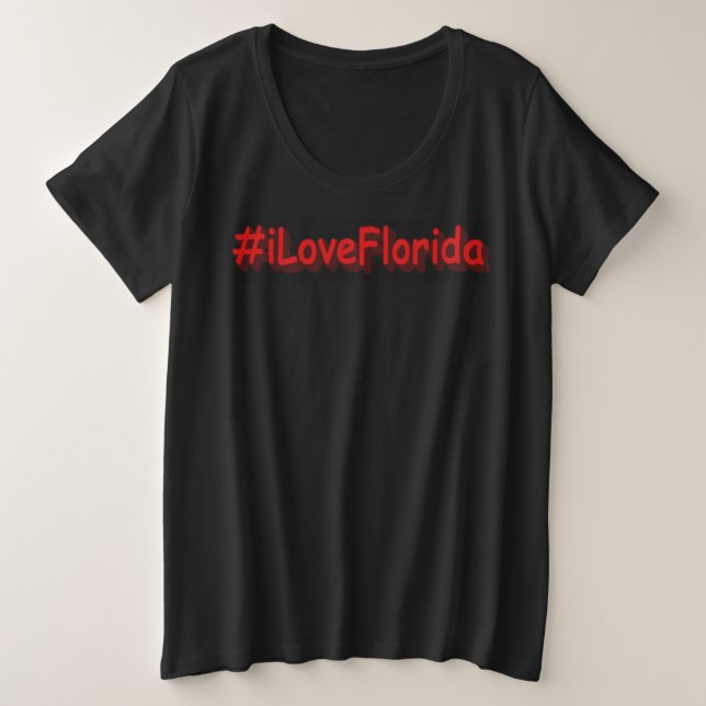 "#iLoveFlorida " Niedliches Design. Jetzt kaufen Große Größe T-Shirt (Design vorne)