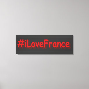 "#iLoveFrance" Niedliches Design. Jetzt kaufen Leinwanddruck