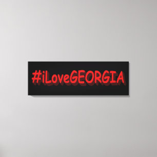 "#iLoveGEORGIA " Niedliches Design. Jetzt kaufen Leinwanddruck