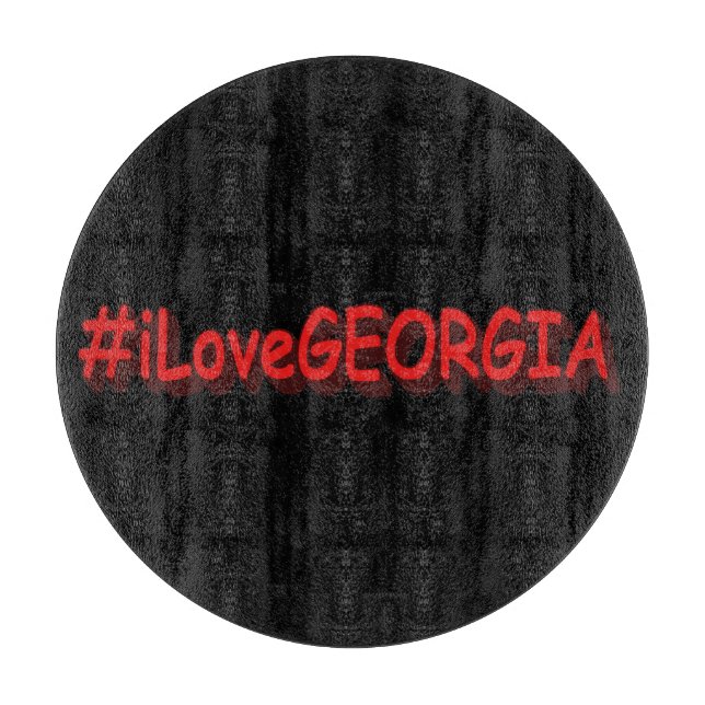 "#iLoveGEORGIA " Niedliches Design. Jetzt kaufen Schneidebrett (Vorderseite)
