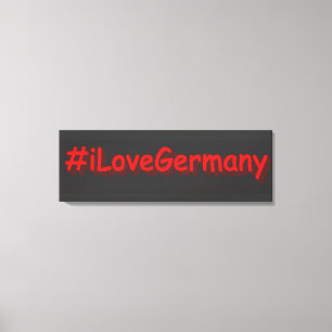 "#iLoveGermany" Niedliches Design. Jetzt kaufen Leinwanddruck