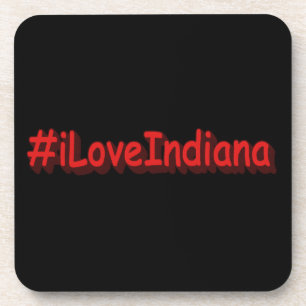 "#iLoveIndiana " Niedliches Design. Jetzt kaufen Getränkeuntersetzer