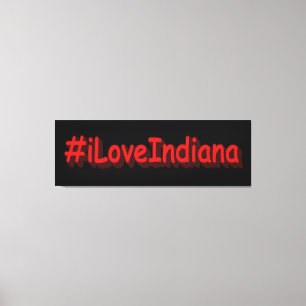 "#iLoveIndiana " Niedliches Design. Jetzt kaufen Leinwanddruck