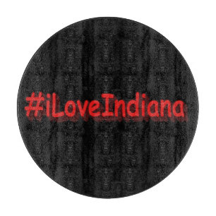 "#iLoveIndiana " Niedliches Design. Jetzt kaufen Schneidebrett