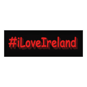 "#iLoveIreland" Niedliches Design. Jetzt kaufen Fotodruck