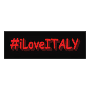 "#iLoveITALY" Niedliches Design. Jetzt kaufen Fotodruck