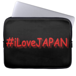 "#iLoveJAPAN" Niedliches Design. Jetzt kaufen Laptopschutzhülle