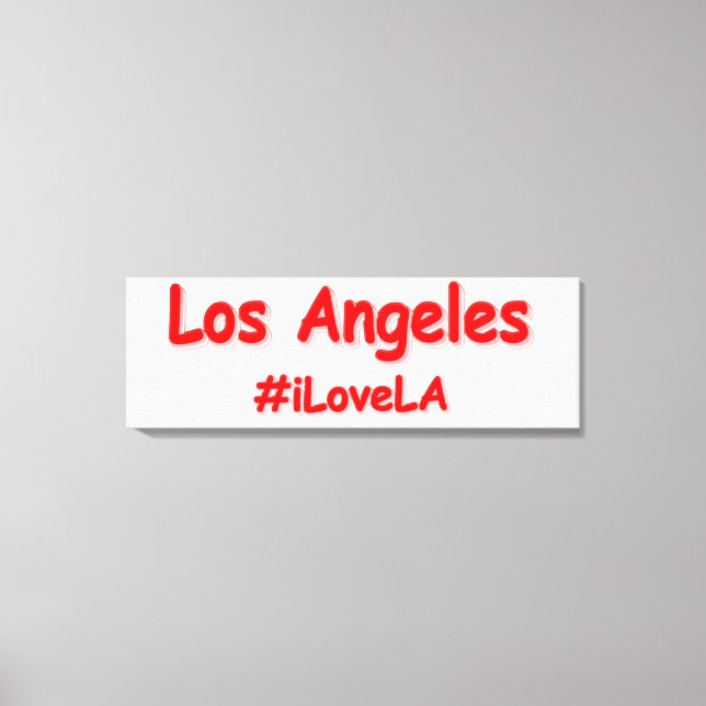 "#iLoveLA" Niedliches Design. Jetzt kaufen Leinwanddruck (Vorderseite)
