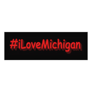 "#iLoveMichigan " Niedliches Design. Jetzt kaufen Fotodruck