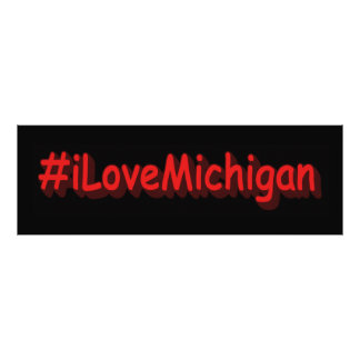 "#iLoveMichigan " Niedliches Design. Jetzt kaufen Fotodruck