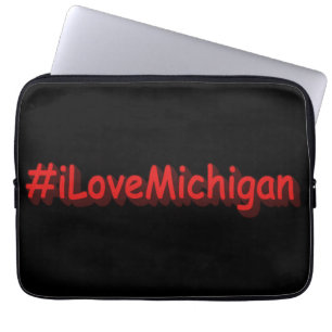 "#iLoveMichigan " Niedliches Design. Jetzt kaufen Laptopschutzhülle